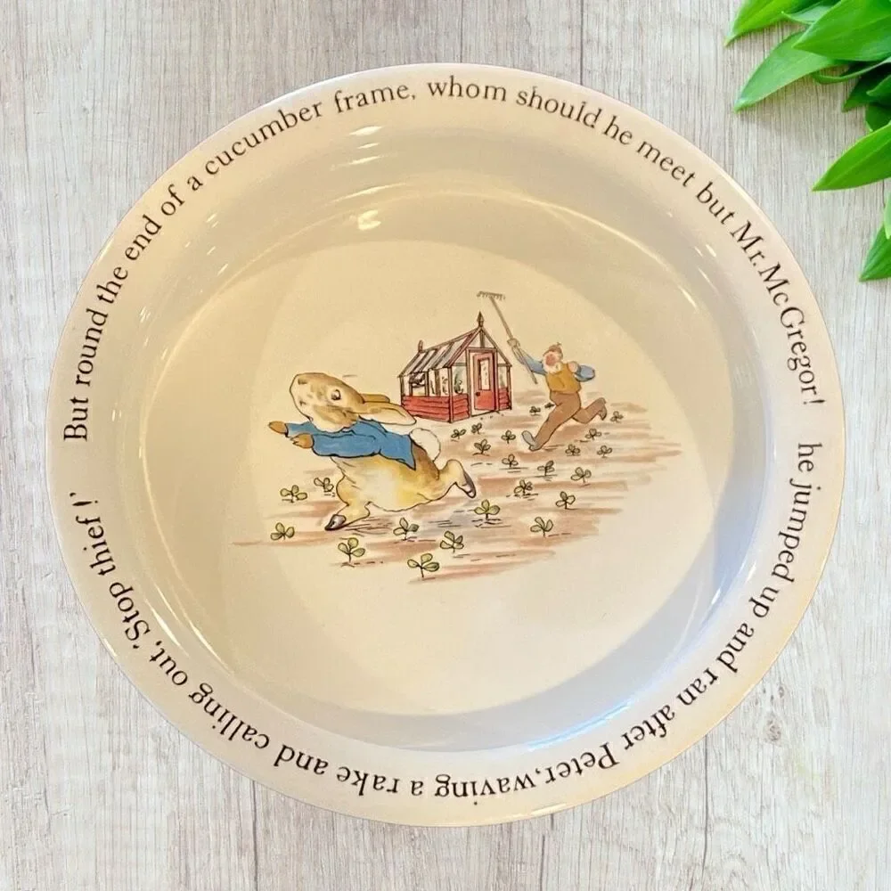 Wedgwood Peter Rabbit Childs Bowl Dish 6 1/2